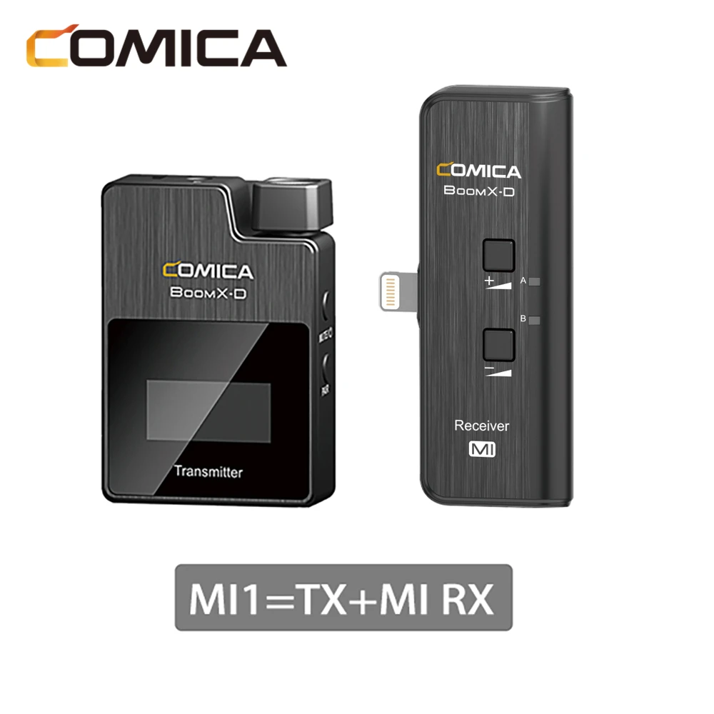

Цифровой беспроводной микрофон COMICA BoomX D MI1 2,4G для iphone смартфонов ios передатчик приемник микрофон BoomX D беспроводные микрофоны