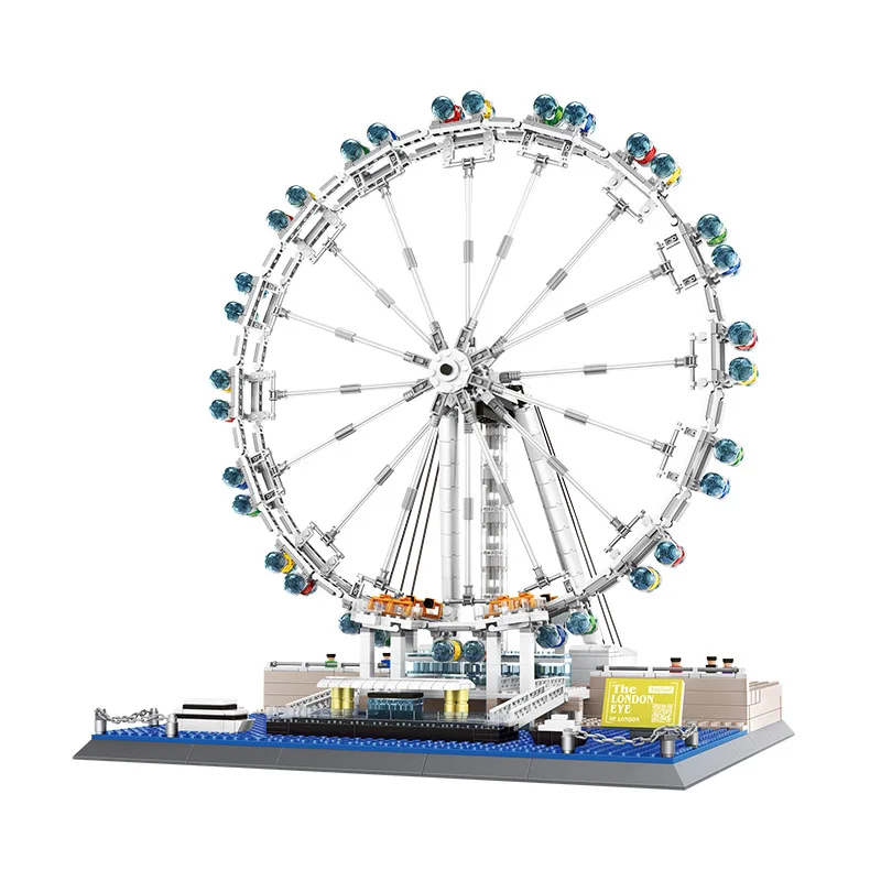 Wange 1528pcs London Eye Ferris Wheel Model Building Blocks City Architecture Creator Bricks Toys for Children Kids Gifts
Wange 1528pcs London Eye Ferris Wheel Model Building Blocks City Architecture Creator Bricks Toys for Children Kids Gifts