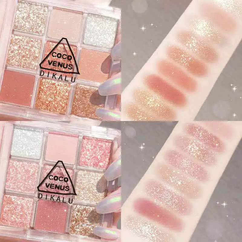 9 Lasting Colors Eye Shadow Coco Venus Matte Glitter Eye Shadow Palette Makeup Effect Portable Cosmetic 1pcs
9 Lasting Colors Eye Shadow Coco Venus Matte Glitter Eye Shadow Palette Makeup Effect Portable Cosmetic 1pcs