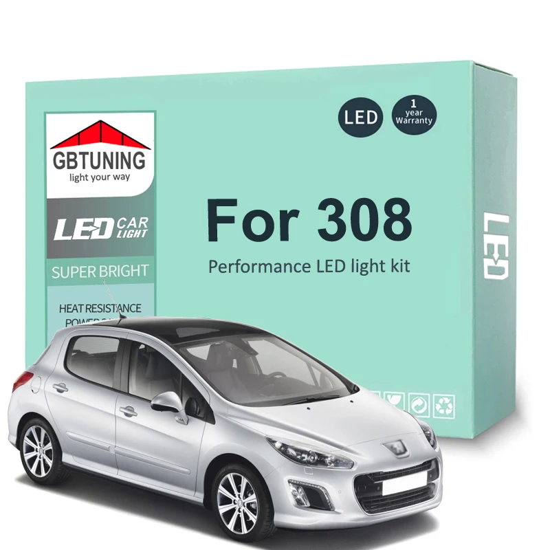 16Pcs LED Interior Light Bulb Kit For Peugeot 308 2007-2017 Car LED Reading Dome Trunk Lamp Canbus Error Free 100%
16Pcs LED Interior Light Bulb Kit For Peugeot 308 2007-2017 Car LED Reading Dome Trunk Lamp Canbus Error Free 100%