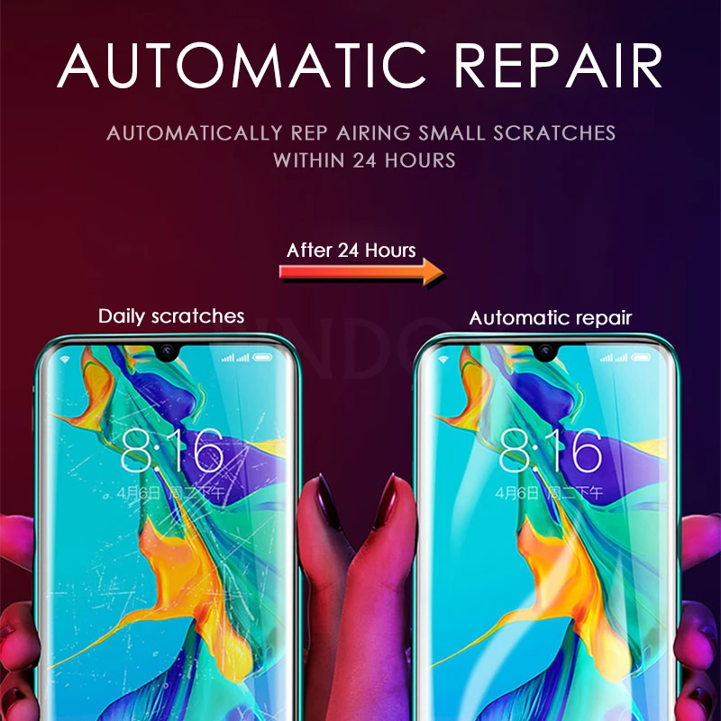 Гидрогелевая пленка для Huawei P30 P40 Lite P20 P Smart 2019 Mate Honor 30 20 10 8X 9X | Мобильные телефоны и