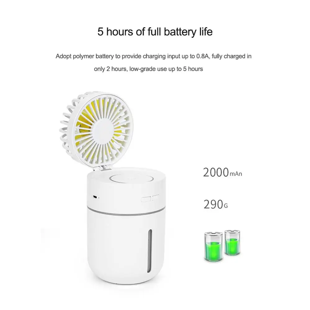 Creative Two-in-one Spray Fan Mini USB Charging Fan Car Air Humidifier Small Fan
Creative Two-in-one Spray Fan Mini USB Charging Fan Car Air Humidifier Small Fan