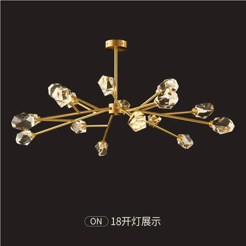 Modern LED Chandelier Crystal Ceiling Chandeliers Brass Ceiling Lamp for Living Room Bedroom Luxury Home Decor Indoor Lighting
Modern LED Chandelier Crystal Ceiling Chandeliers Brass Ceiling Lamp for Living Room Bedroom Luxury Home Decor Indoor Lighting