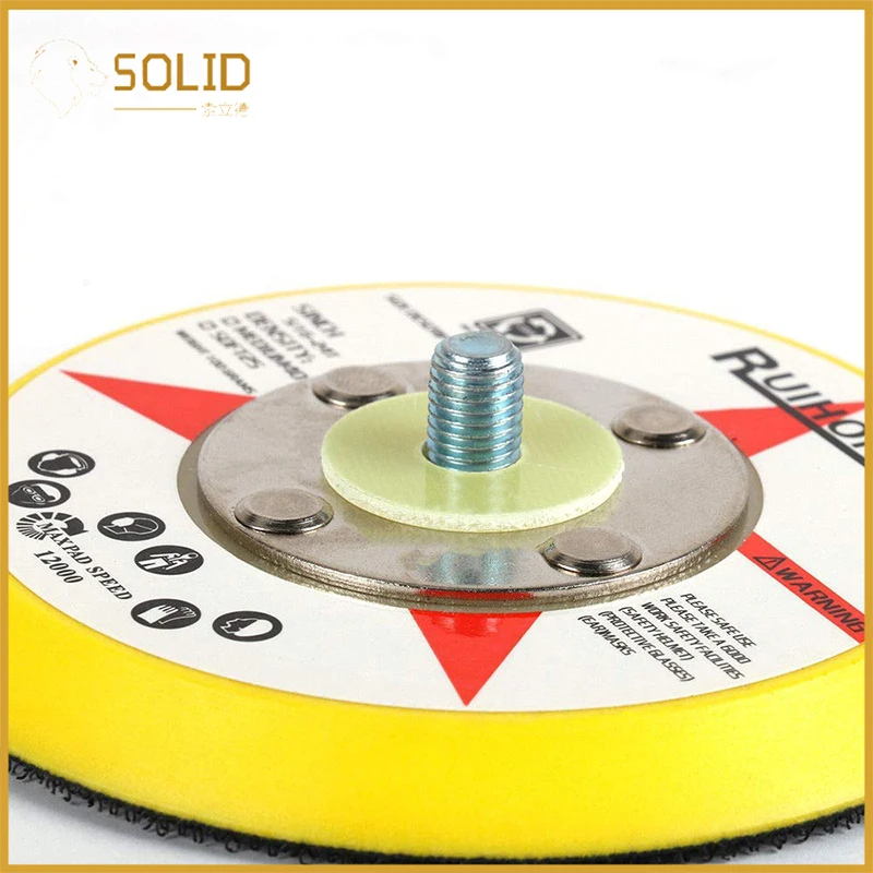 4 inch Dry Diamond Polishing Pads Backer Plate Pad Buffing Marble Stone 6Pcs
