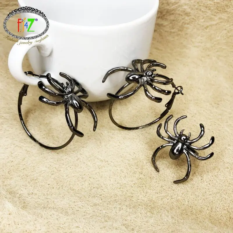 F.J4Z Trend Earrings & Rings for Women Vintage Parody Alloy Spider Earring Lady Party Jewelry Gifts бижутерия для женщин 2021
F.J4Z Trend Earrings & Rings for Women Vintage Parody Alloy Spider Earring Lady Party Jewelry Gifts бижутерия для женщин 2021