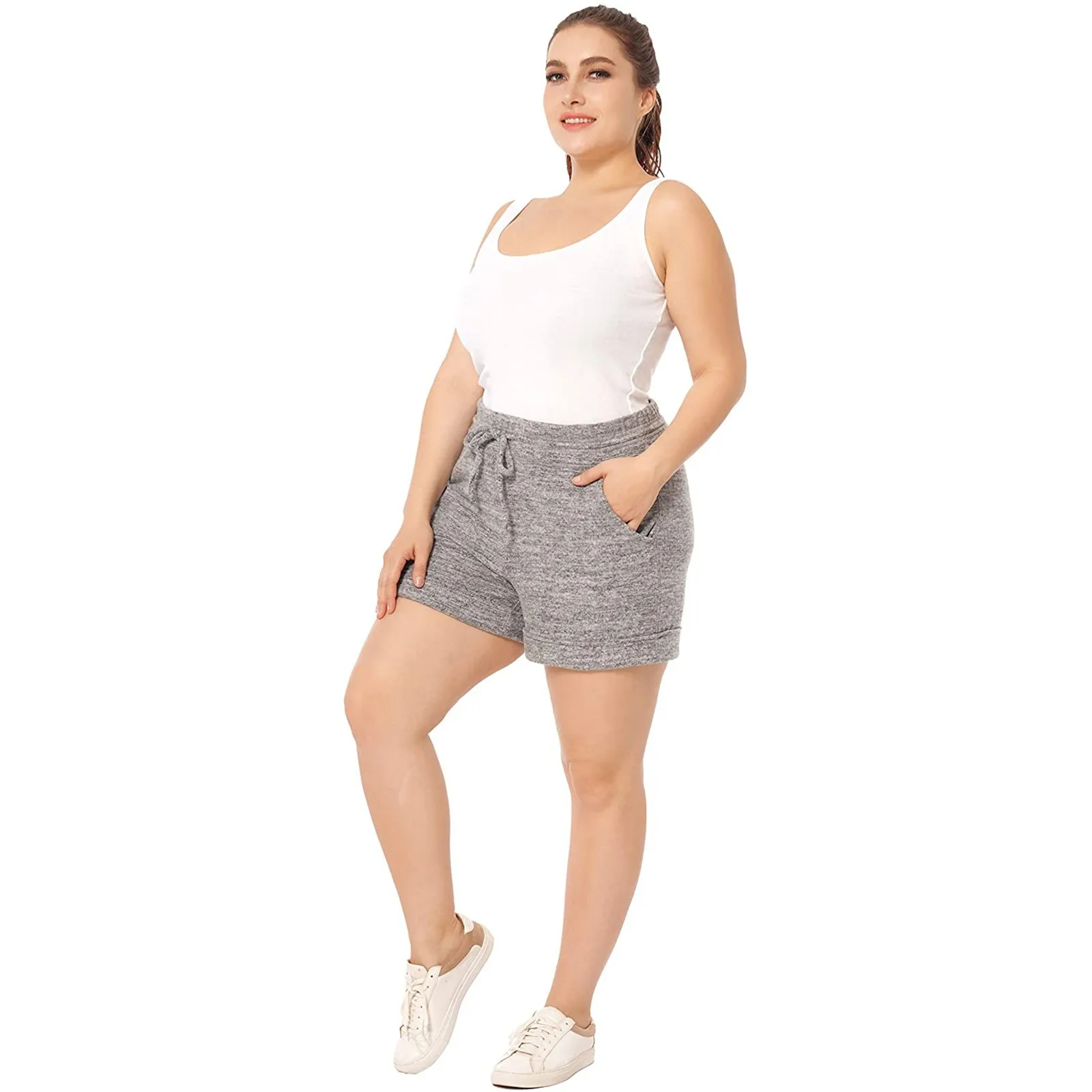 Women's Sport Running Shorts Fashion Casual Yoga Sports Shorts Activewear With Pockets Jogging Short Pants Plus Size 2021
Women's Sport Running Shorts Fashion Casual Yoga Sports Shorts Activewear With Pockets Jogging Short Pants Plus Size 2021