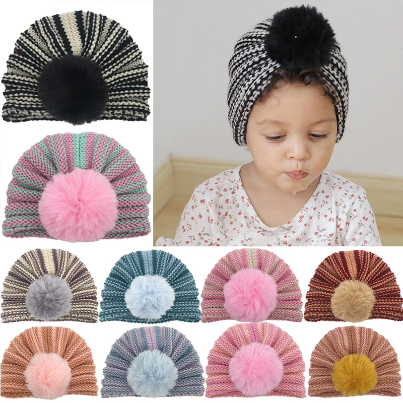 Fashion Children Winter Big Fur Pompom Hats Baby Warm Knitted Hat For Kids Girls Boys Pom pom Beanie Cap
Fashion Children Winter Big Fur Pompom Hats Baby Warm Knitted Hat For Kids Girls Boys Pom pom Beanie Cap