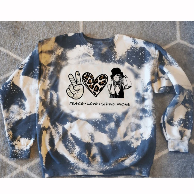 Stevie Nicks Fashion Retro Tie-Dye Printed Crew Neck Sweatshirt
Stevie Nicks Fashion Retro Tie-Dye Printed Crew Neck Sweatshirt