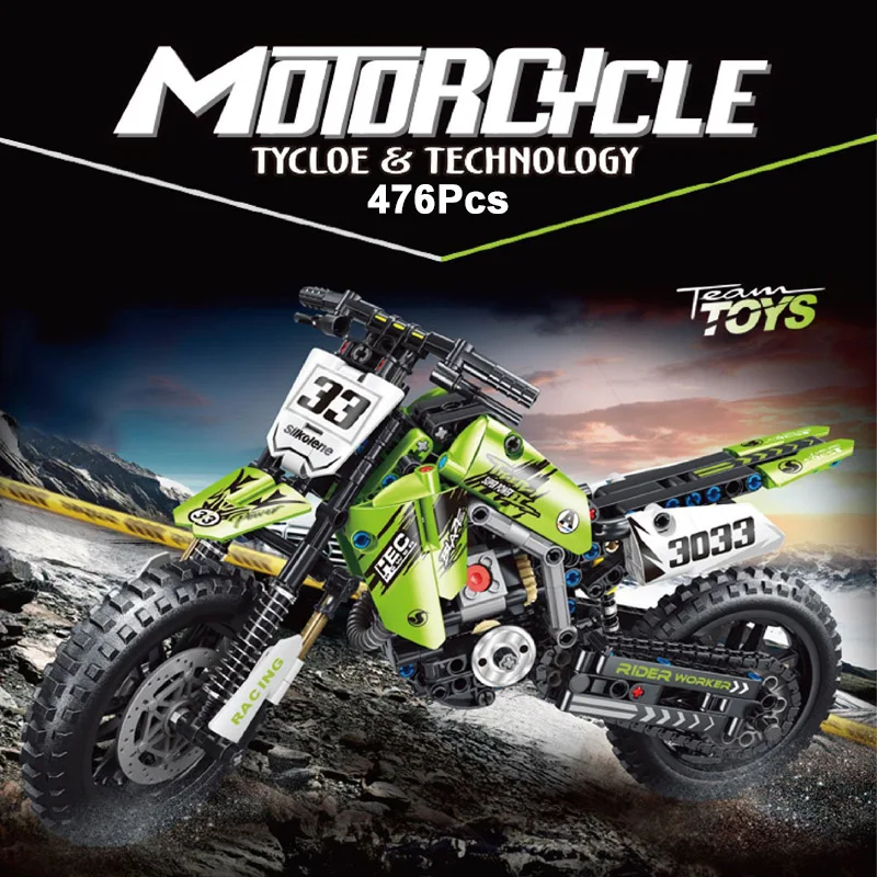 Technical Series 450+Pcs Racing Motorcycle Car Model Building Blocks City Motorbike Speed Off Road Vehicle Bricks Toys Boys Gift
Technical Series 450+Pcs Racing Motorcycle Car Model Building Blocks City Motorbike Speed Off Road Vehicle Bricks Toys Boys Gift