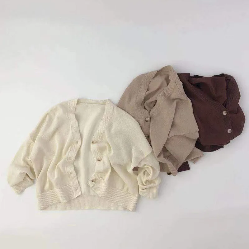 MILANCEL 2021 Summer Kids Clothes Korean Kniting Tops Long Sleeve V-Neck Sweater Simple Casual Clothing
MILANCEL 2021 Summer Kids Clothes Korean Kniting Tops Long Sleeve V-Neck Sweater Simple Casual Clothing