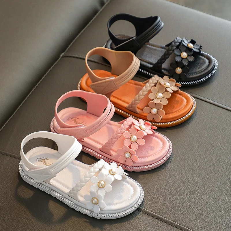 Little Girl Princess Open Toe Non-slip Girls Sandals Breathable Soft Sole Girls Shoes Casual Children's Beach Sandals
Little Girl Princess Open Toe Non-slip Girls Sandals Breathable Soft Sole Girls Shoes Casual Children's Beach Sandals