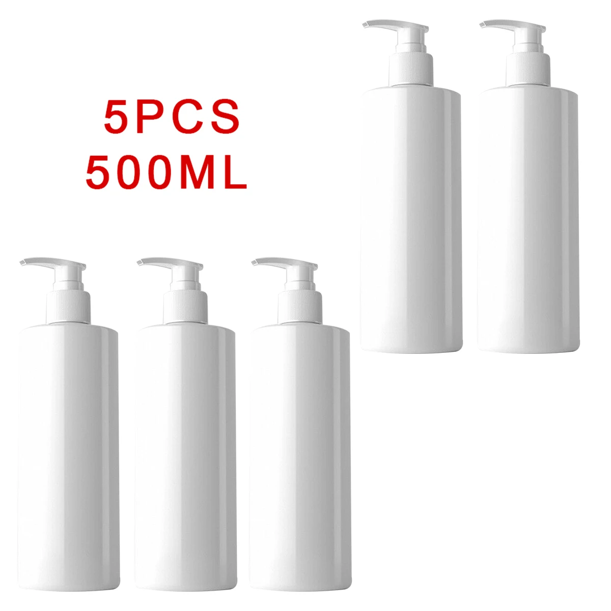 5PC 500ml PET Empty Refillable Shampoo Lotion Pump Bottles PET With Pump Dispensers For Hair Conditioner
5PC 500ml PET Empty Refillable Shampoo Lotion Pump Bottles PET With Pump Dispensers For Hair Conditioner