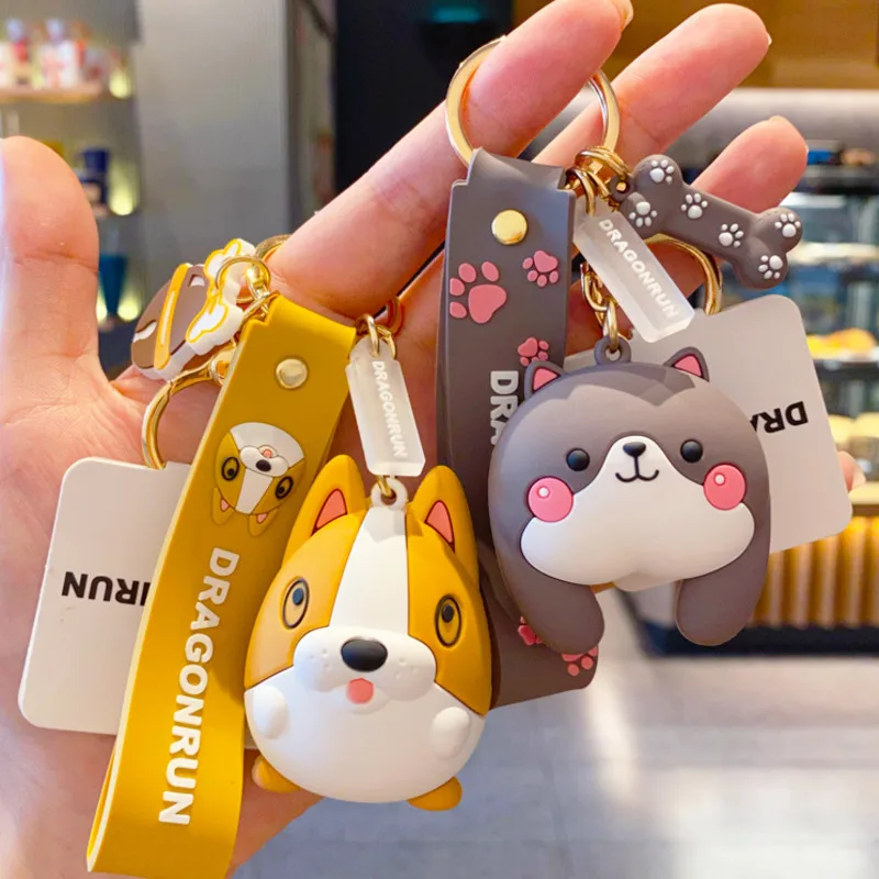 Kawaii Oranje Grijs Hond Butt Sleutelhanger Pvc Trinket Meisje Jongen Paar Hanger Sleutelhanger Zak Auto Sleutelhanger Leuke 
Kawaii Oranje Grijs Hond Butt Sleutelhanger Pvc Trinket Meisje Jongen Paar Hanger Sleutelhanger Zak Auto Sleutelhanger Leuke