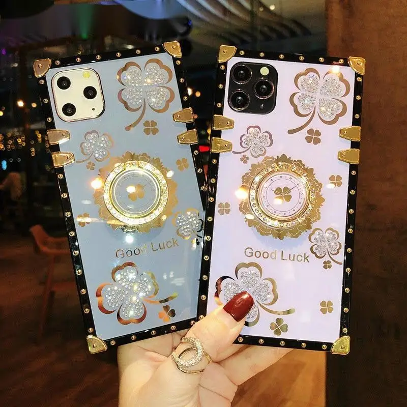 Luxury Lucky Flowers Ring Phone Case For IPhone 11 SE 2020 6 7 8 Plus XR XS MAX 12 Pro Max Case Square Diamond Soft Cover Cases 
Luxury Lucky Flowers Ring Phone Case For IPhone 11 SE 2020 6 7 8 Plus XR XS MAX 12 Pro Max Case Square Diamond Soft Cover Cases