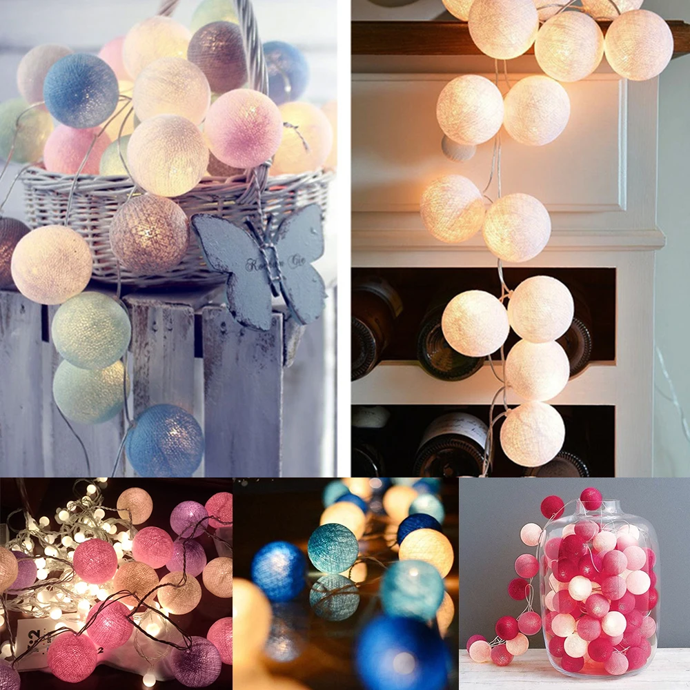 1.5M 3M LED Cotton Ball Light String Fairy Light 10LED 20LED Indoor Outdoor Garland Light Holiday Wedding Christmas Party Decor
1.5M 3M LED Cotton Ball Light String Fairy Light 10LED 20LED Indoor Outdoor Garland Light Holiday Wedding Christmas Party Decor