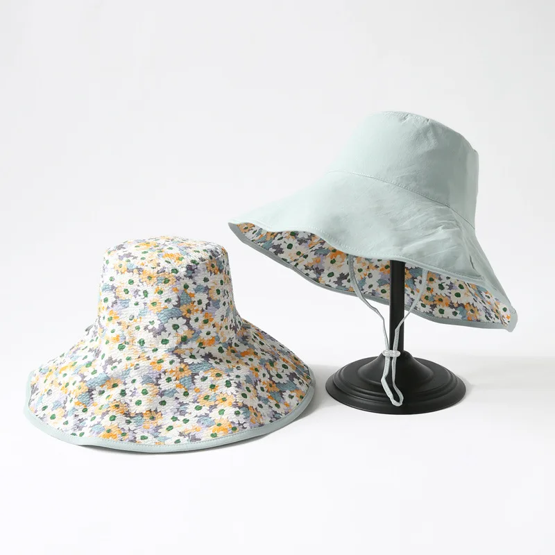 OMEA Spring Floral Bucket Hat Can Be Worn on Both Side UV-protection Summer Sun Hat Women Black Wide Brim Adjustable Hat Fashion
OMEA Spring Floral Bucket Hat Can Be Worn on Both Side UV-protection Summer Sun Hat Women Black Wide Brim Adjustable Hat Fashion