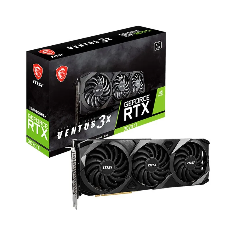Оригинальная Видеокарта MSI GeForce RTX 3070 Ti VENTUS 3X OC 8G 1800 МГц GDDR6X бит E-Sports игровая видеокарта
Оригинальная Видеокарта MSI GeForce RTX 3070 Ti VENTUS 3X OC 8G 1800 МГц GDDR6X бит E-Sports игровая видеокарта
