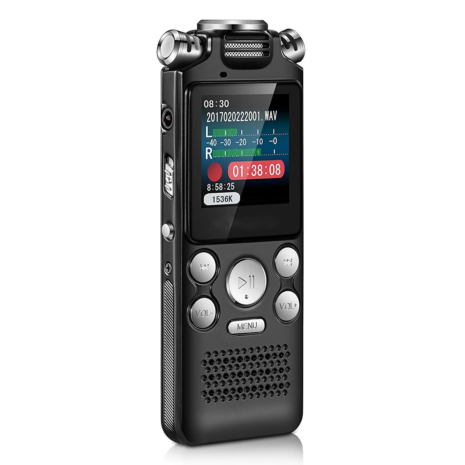Digital Audio Voice Recorder Pen Mini Lossless Color Display Activated Sound Dictaphone MP3 Player Recording Noise Reduction
Digital Audio Voice Recorder Pen Mini Lossless Color Display Activated Sound Dictaphone MP3 Player Recording Noise Reduction
