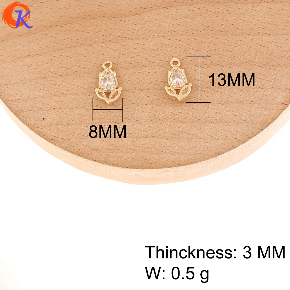 Cordial Design 50Pcs 8*13MM Jewelry Accessories/DIY Earrings Making/Pendant/Rose Shape/Hand Made/Earring Findings/CZ Charms
Cordial Design 50Pcs 8*13MM Jewelry Accessories/DIY Earrings Making/Pendant/Rose Shape/Hand Made/Earring Findings/CZ Charms