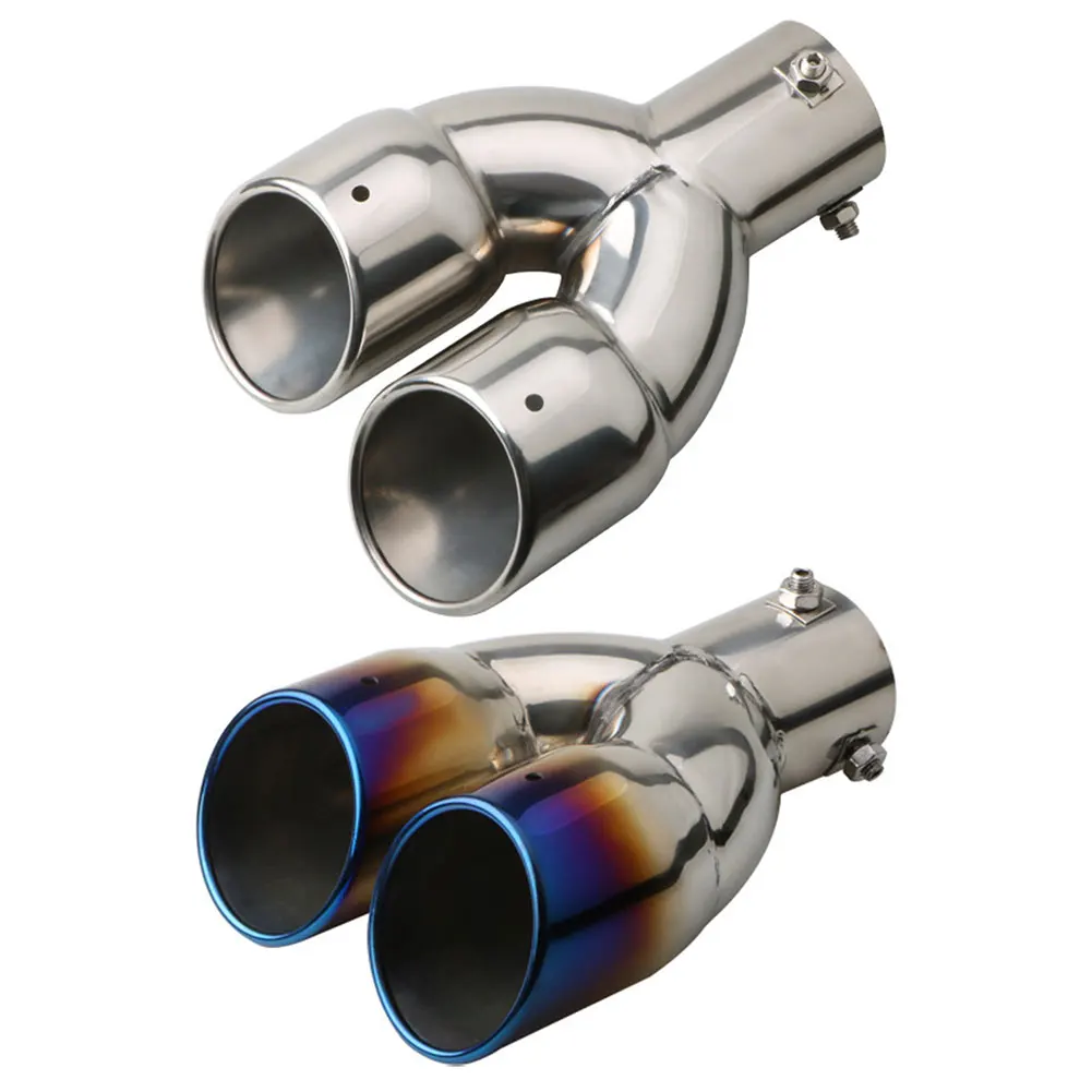 Car Dual Exhaust Tip Bolt-on Slant Cut Rolled Edge Stainless Steel Exhaust Tailpipe Tip 2.5 inch ID Inlet Auto External Accessor
Car Dual Exhaust Tip Bolt-on Slant Cut Rolled Edge Stainless Steel Exhaust Tailpipe Tip 2.5 inch ID Inlet Auto External Accessor