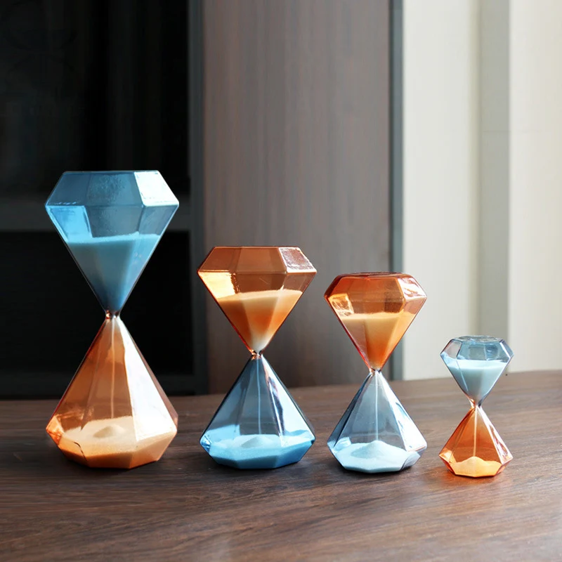 Creative Two-tone Diamond Hourglass SimpleEnvironmental Glass Living Room Bedroom Hourglass Timer Ornaments Home Decoration Gift
Creative Two-tone Diamond Hourglass SimpleEnvironmental Glass Living Room Bedroom Hourglass Timer Ornaments Home Decoration Gift