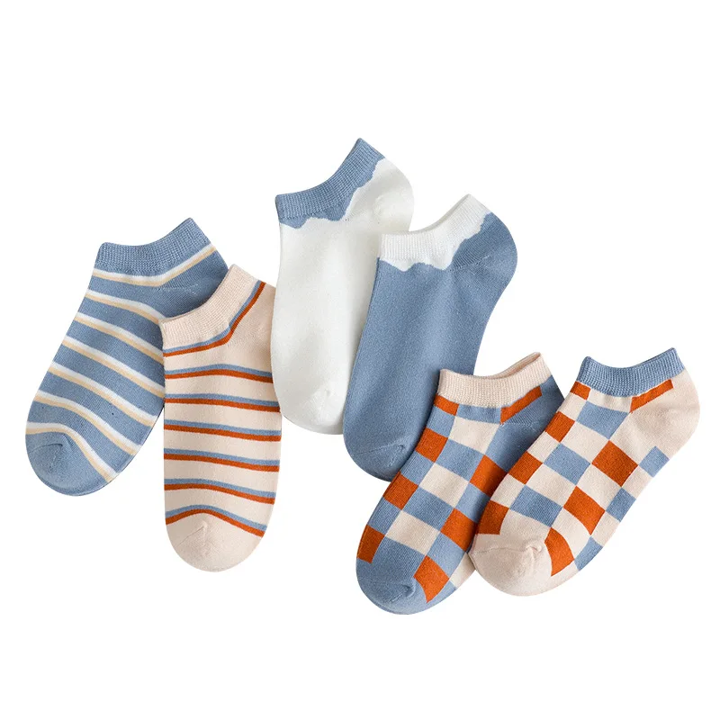 5 Pairs/Lot Women Short Socks Girl Shallow Short Tube Cute Plaid Cotton Socks Wholesale
5 Pairs/Lot Women Short Socks Girl Shallow Short Tube Cute Plaid Cotton Socks Wholesale