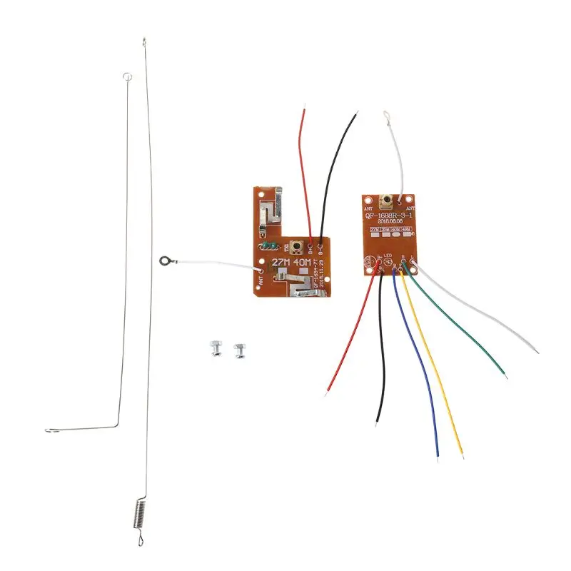 4CH RC Remote Control 27MHz Circuit PCB Transmitter and Receiver Board with Antenna Radio System for Car Truck Toy
4CH RC Remote Control 27MHz Circuit PCB Transmitter and Receiver Board with Antenna Radio System for Car Truck Toy