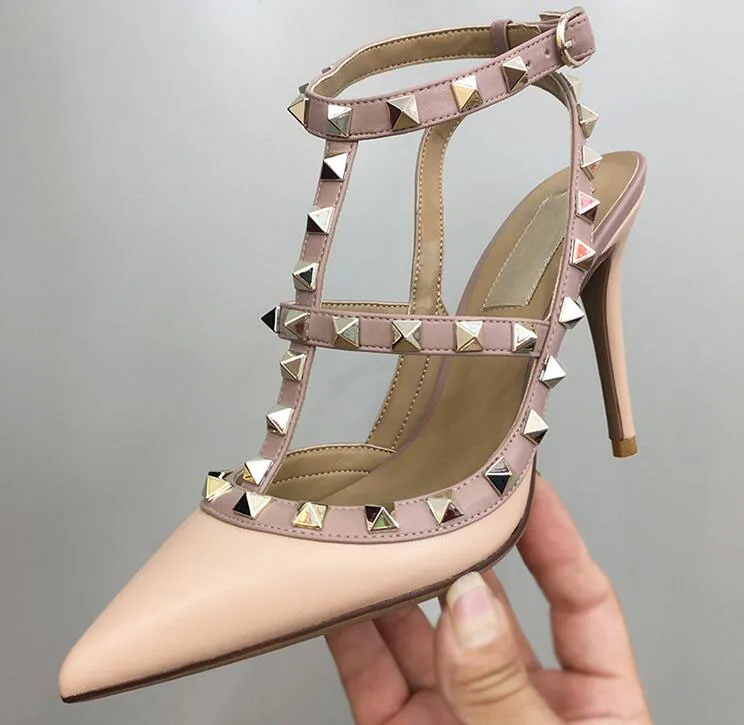 leather cage heels Rivet pointed high heels classic luxury brand leather strap stiletto luxury Point toe Buckled ankle strap
leather cage heels Rivet pointed high heels classic luxury brand leather strap stiletto luxury Point toe Buckled ankle strap