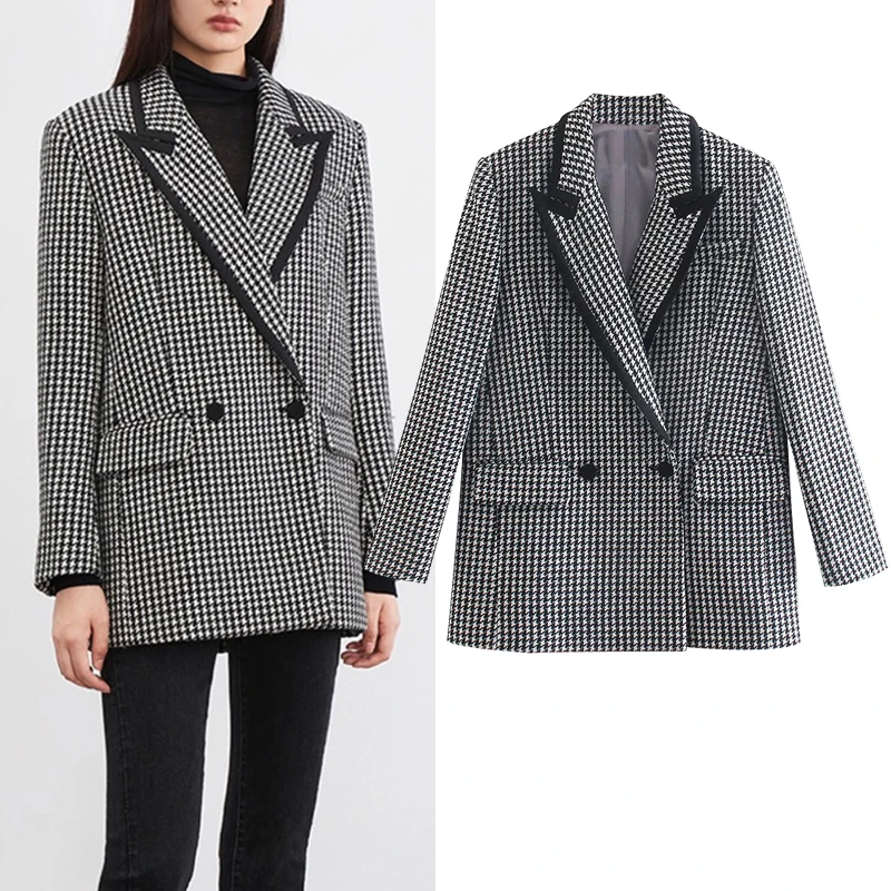 Women Blazers 2021 New fashion houndstooth office Blazer women suit jacket fashion elegant winter warm youth Women Blazer
Women Blazers 2021 New fashion houndstooth office Blazer women suit jacket fashion elegant winter warm youth Women Blazer