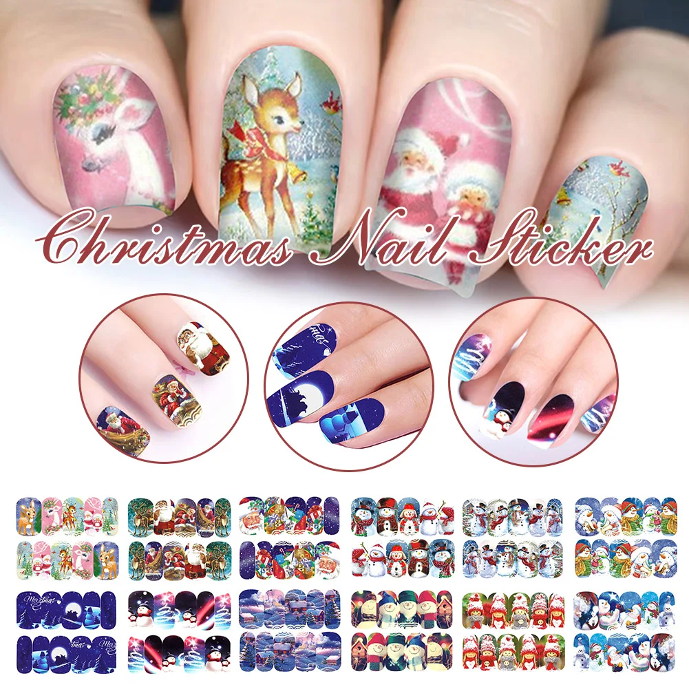 Christmas Nail Sticker Full Wrap Snowman Santa Adhesive Nail Stickers for Natural Acrylic Nails Manicure Nail Art
Christmas Nail Sticker Full Wrap Snowman Santa Adhesive Nail Stickers for Natural Acrylic Nails Manicure Nail Art