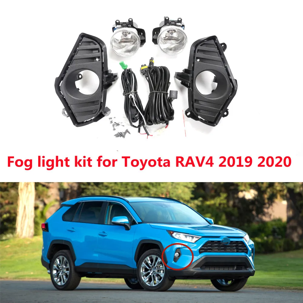 LED Fog Light Kits For Toyota RAV4 2019 2020 Front Bumper Halogen Fog Lamp Assembly Cover Wiring Switch Auto LED Lighting Kits
LED Fog Light Kits For Toyota RAV4 2019 2020 Front Bumper Halogen Fog Lamp Assembly Cover Wiring Switch Auto LED Lighting Kits