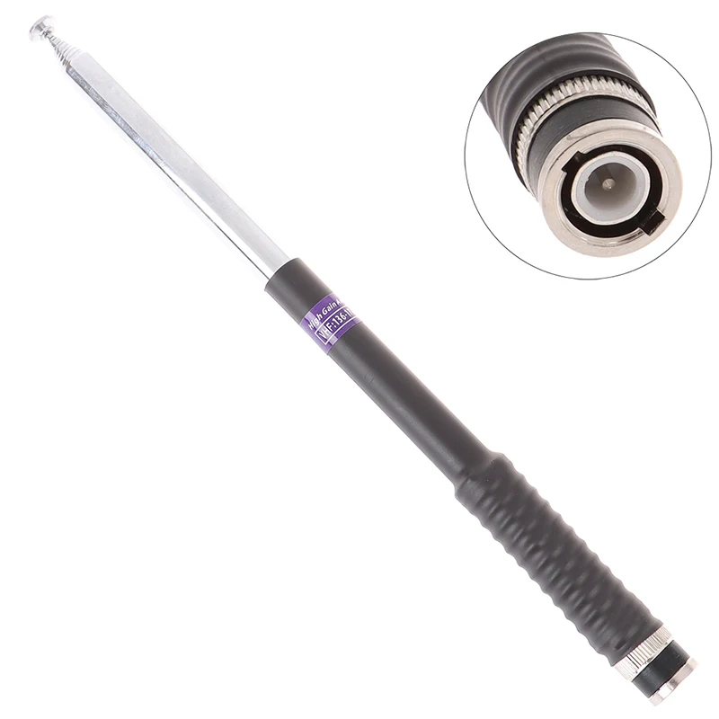 Gain Telescopic BNC Antenna for ICOM V8 V80 IC-V82 IC-U82 Walkie Talkie Two Way Radio VHF 136-174MHz FP10120
Gain Telescopic BNC Antenna for ICOM V8 V80 IC-V82 IC-U82 Walkie Talkie Two Way Radio VHF 136-174MHz FP10120
