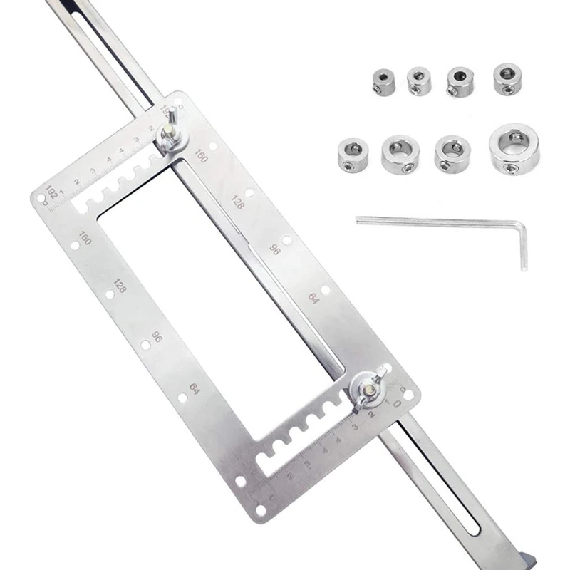 Cabinet Hardware Jig Drill Punch Locator Aluminum Alloy Drill Guide Sleeve Drawer Pull Wood Drilling Tools Set
Cabinet Hardware Jig Drill Punch Locator Aluminum Alloy Drill Guide Sleeve Drawer Pull Wood Drilling Tools Set