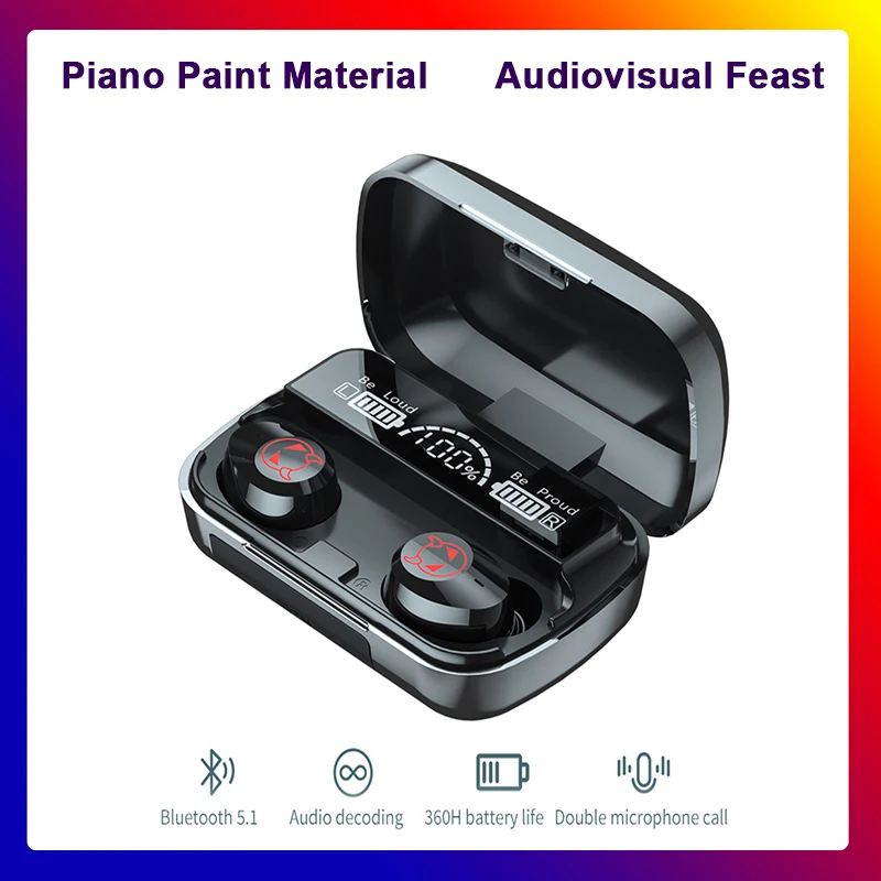 Bluetooth Earphones TWS Sports Fitness Wireless Headsets Stereo Earphone with LED Display Charging Box for All Phone
Bluetooth Earphones TWS Sports Fitness Wireless Headsets Stereo Earphone with LED Display Charging Box for All Phone
