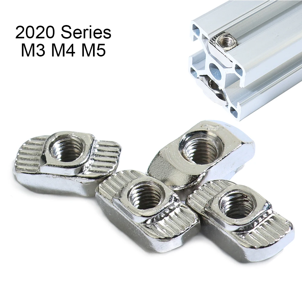 100pcs 50 pcs M3/M4/M5 for 20 Series Slot T-nut Sliding T Nut Hammer Drop In Nut Fasten Connector 2020 Aluminum Extrusions
100pcs 50 pcs M3/M4/M5 for 20 Series Slot T-nut Sliding T Nut Hammer Drop In Nut Fasten Connector 2020 Aluminum Extrusions