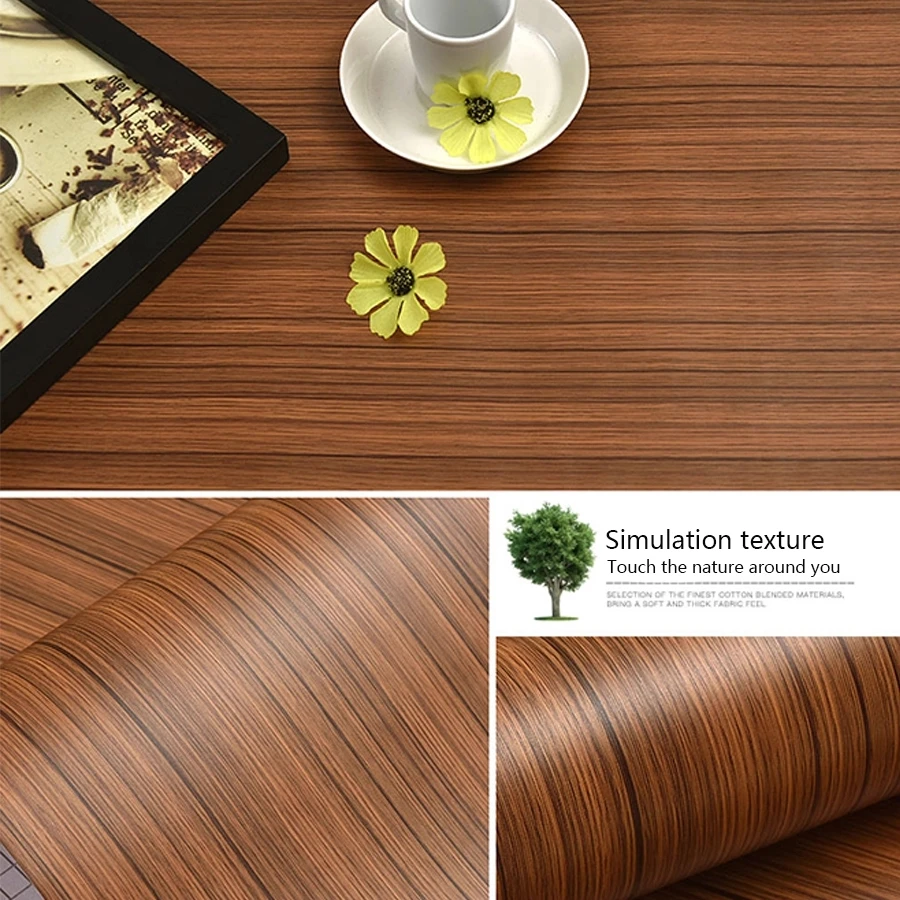 Wood grain sticker self-adhesive wallpaper cabinet sticker wardrobe table wooden door waterproof thickened door decoration 
Wood grain sticker self-adhesive wallpaper cabinet sticker wardrobe table wooden door waterproof thickened door decoration