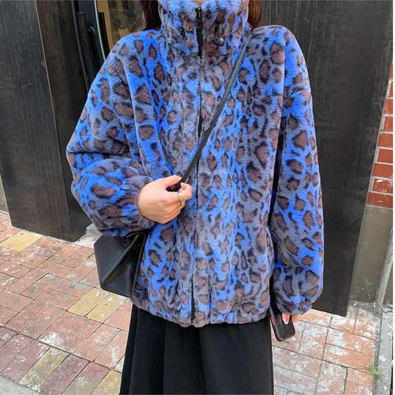 Plush jacket women winter short 2021 new Korean version of loose lamb wool faux fur leopard print fur coat women winter
Plush jacket women winter short 2021 new Korean version of loose lamb wool faux fur leopard print fur coat women winter