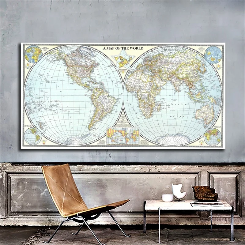 Retro World Map 1941 World Map Picture Posters and Prints Non-woven Wall Paper Education Office Supplies 120*60cm
Retro World Map 1941 World Map Picture Posters and Prints Non-woven Wall Paper Education Office Supplies 120*60cm