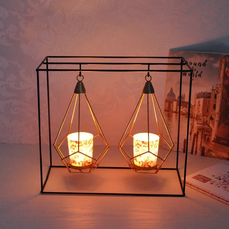 Exquisite simple, modern iron hanging Candlestick, wind lamp, classic decoration
Exquisite simple, modern iron hanging Candlestick, wind lamp, classic decoration