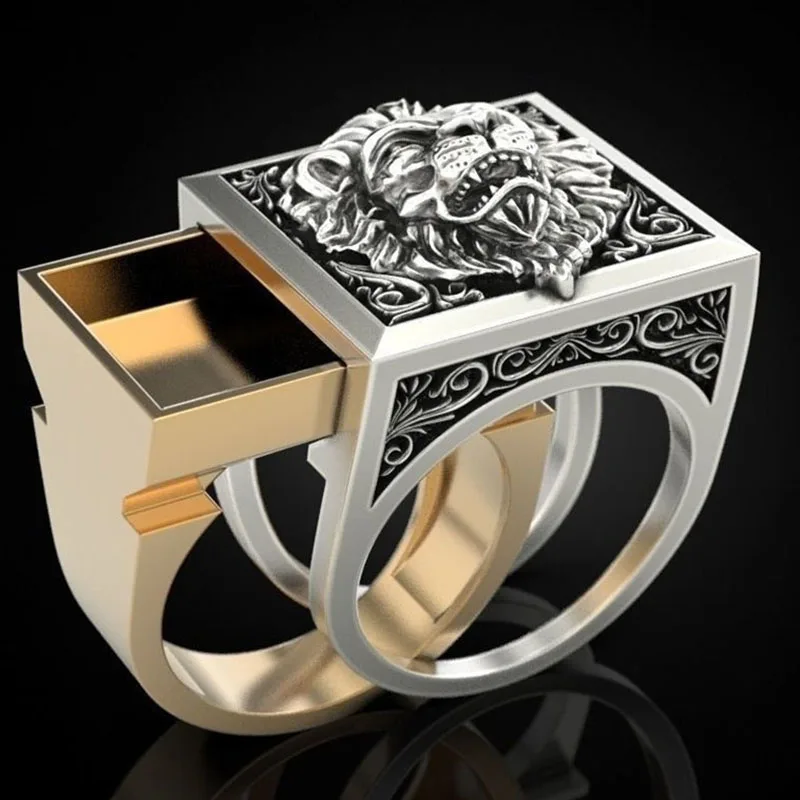 Men's Combination Rings Set Hip Hop Viking Secret Kingdom Lion King Big Ring For Male New Fashion Animal Carving Jewelry Gift 
Men's Combination Rings Set Hip Hop Viking Secret Kingdom Lion King Big Ring For Male New Fashion Animal Carving Jewelry Gift