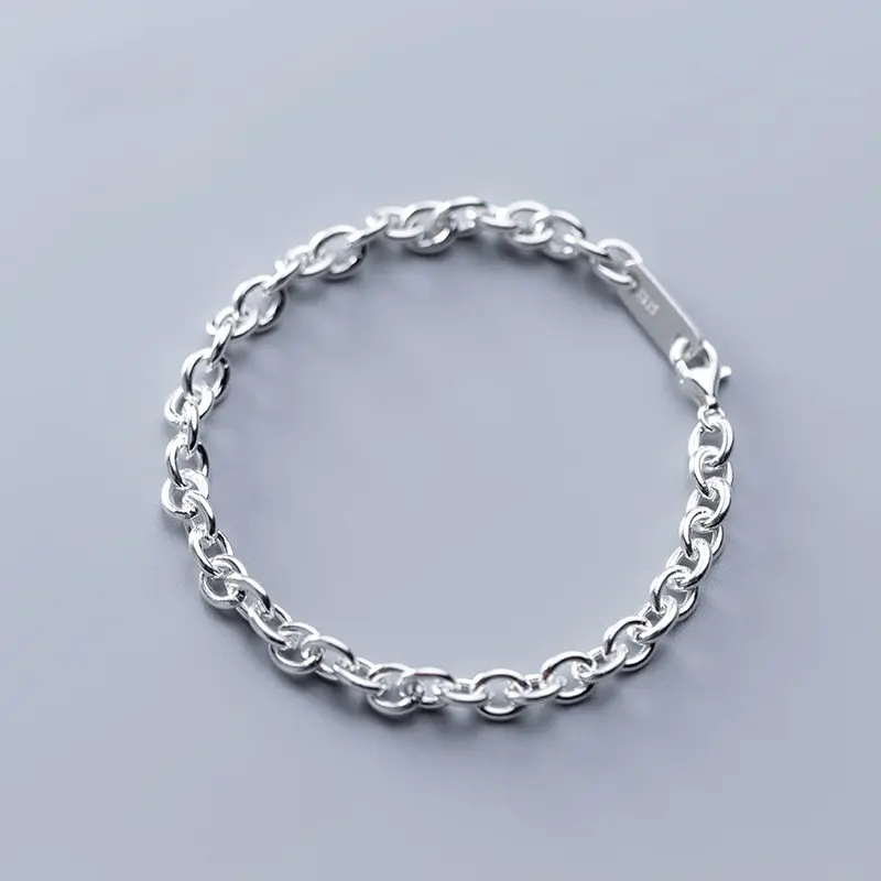 S925 Sterling Silver Color Korean Fashion Simple Rolo Chain 16.5CM Bracelet For Women Lady Daughter Jewelry Gift
S925 Sterling Silver Color Korean Fashion Simple Rolo Chain 16.5CM Bracelet For Women Lady Daughter Jewelry Gift