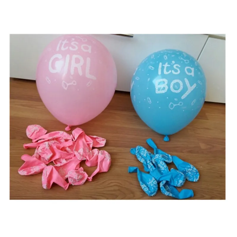 10Pcs It Is A Boy and It's A Girl Baby Boy Latex Balloons for Wedding Birthday Baby Shower Party Decoration Blue Pink Colors
10Pcs It Is A Boy and It's A Girl Baby Boy Latex Balloons for Wedding Birthday Baby Shower Party Decoration Blue Pink Colors