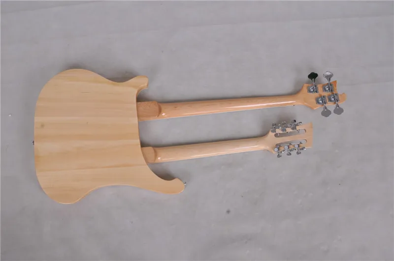 Электрическая гитара suneye двухголовый шейный электрический бас цвет дерева