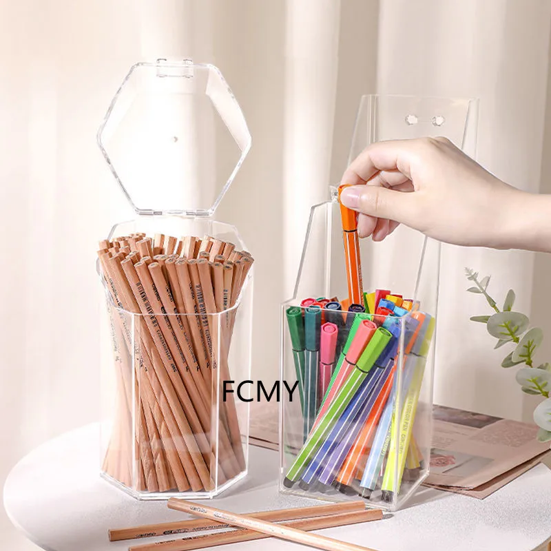 2021 Multi-function Desktop Organiser Stationery Storage Box Makeup Organizer Office Pen Holder Brush Transparent Acrylic Shelf
2021 Multi-function Desktop Organiser Stationery Storage Box Makeup Organizer Office Pen Holder Brush Transparent Acrylic Shelf