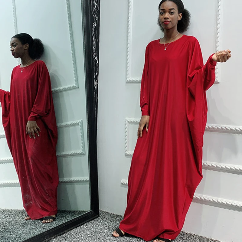 Abaya Kaftan Dress Long Batwing Sleeves Women Solid Color Oversized Mulsim Ladies Prayer Dress Islamic Clothes Modest Wear Arab
Abaya Kaftan Dress Long Batwing Sleeves Women Solid Color Oversized Mulsim Ladies Prayer Dress Islamic Clothes Modest Wear Arab