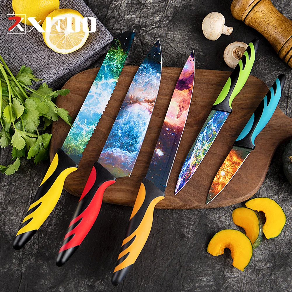 XITUO Stainless Steel Knives Set 3" 5" 7.5" Kitchen Knife Serrated Bread Chef Paring Silcing Ultra Sharp Blade For Cooking Gift
XITUO Stainless Steel Knives Set 3" 5" 7.5" Kitchen Knife Serrated Bread Chef Paring Silcing Ultra Sharp Blade For Cooking Gift
