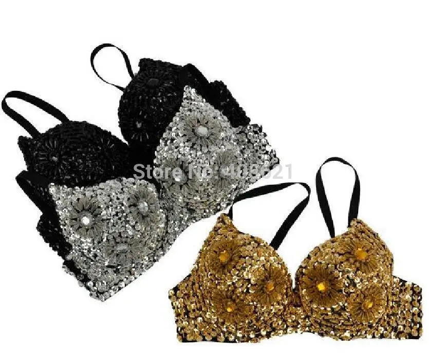 2020 Six Flower Acrylic Rhinestones Belly Bra Women Halloween Sequin Bras Stage Performance Sexy Female Pole Dancing Uniform
2020 Six Flower Acrylic Rhinestones Belly Bra Women Halloween Sequin Bras Stage Performance Sexy Female Pole Dancing Uniform