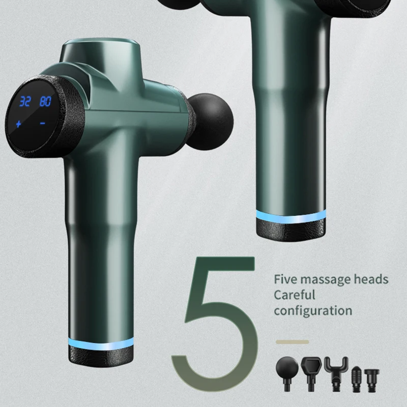 32 Gears 5 Heads Fascia Gun Rechargeable Muscle Vibration Massage Gun LCD Display Body Massage Instrument Relaxation Therapy Gun
32 Gears 5 Heads Fascia Gun Rechargeable Muscle Vibration Massage Gun LCD Display Body Massage Instrument Relaxation Therapy Gun