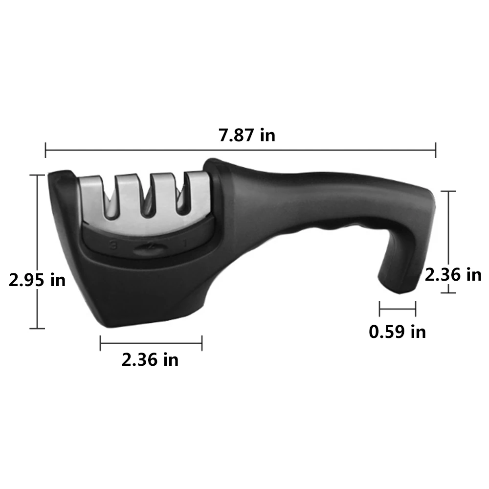 New 2021 Tungsten Diamond Ceramic Sharpener Tool Grinder Knives Kitchen Knives Sharpening Stone Grindstone Tools 3 Stages
New 2021 Tungsten Diamond Ceramic Sharpener Tool Grinder Knives Kitchen Knives Sharpening Stone Grindstone Tools 3 Stages