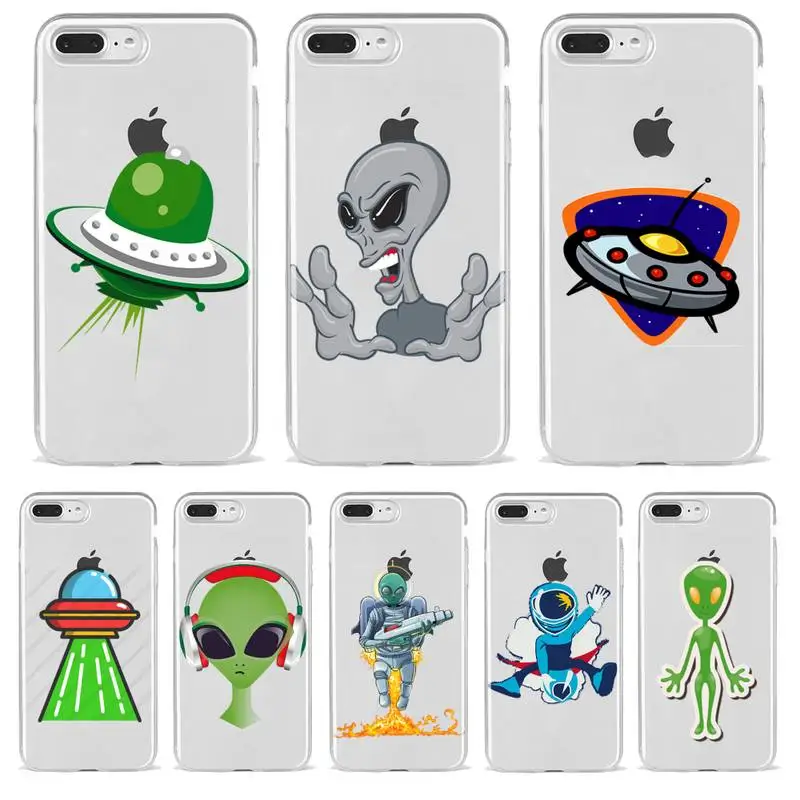 UFO Alien Phone Case Fitted Transparent For Iphone 11 12 13 7 8 Pro Max Mini XS Max Xr X Plus Cover
UFO Alien Phone Case Fitted Transparent For Iphone 11 12 13 7 8 Pro Max Mini XS Max Xr X Plus Cover
